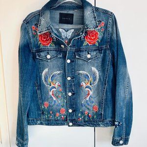 BLANK NYC Embroidered Jean / Denim Jacket